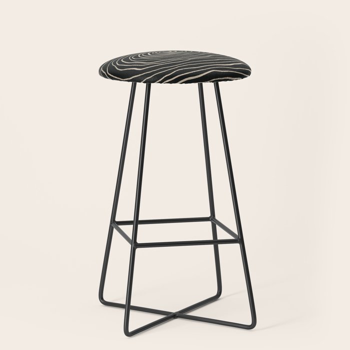 Strokes 07: Nero Black Edition  Stool Gallery Image 1