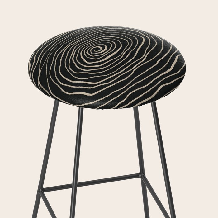 Strokes 07: Nero Black Edition  Stool Gallery Image 2