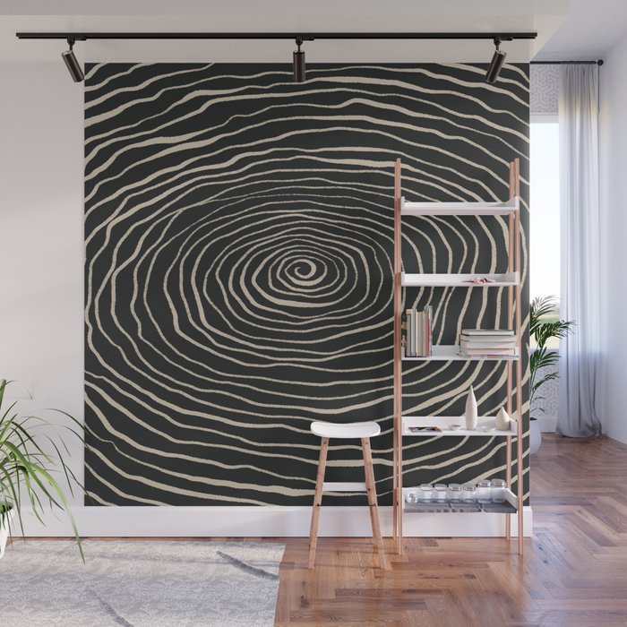 Strokes 07: Nero Black Edition  Wall Mural Gallery Image 1