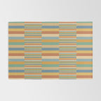 Mixed Stripes Pattern XV Vintage Summer Rug Gallery Image 2