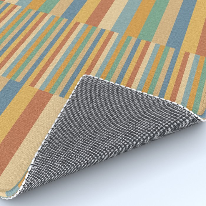 Mixed Stripes Pattern XV Vintage Summer Rug Gallery Image 4