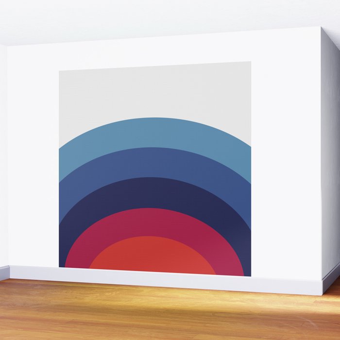 Retro Sunset Wave Vibes Wall Mural Gallery Image 2