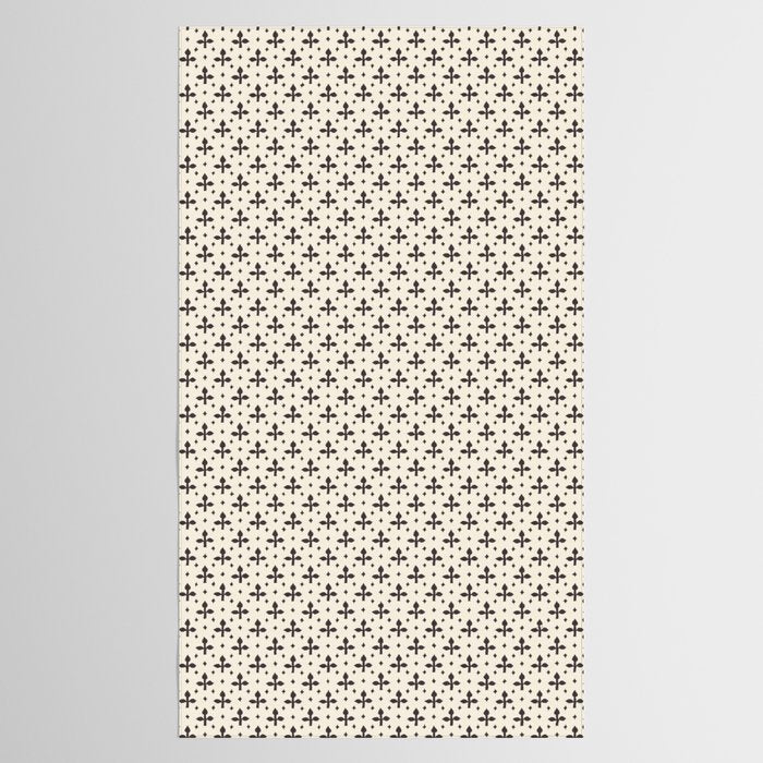 Classic Monochrome Leaf Motif Tablecloth Gallery Image 2