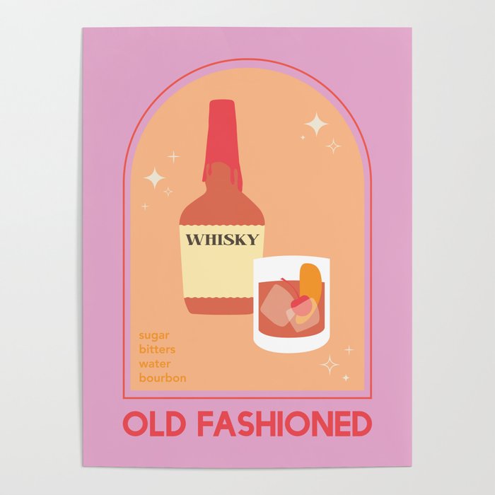 Old Fashioned Cocktail Poster Gallery Image 4
