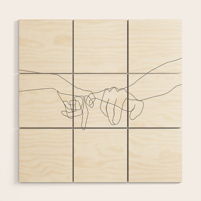 Pinky Swear Wood Wall Art Gallery Image 1