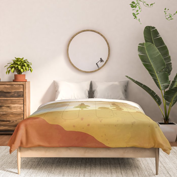 Morning by the mountain stream Comforter Gallery Image 3