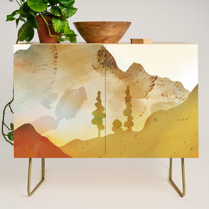 Morning by the mountain stream Credenza Gallery Image 1