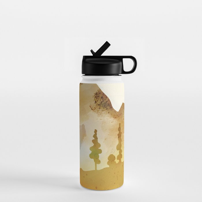 Morning by the mountain stream Water Bottle Gallery Image 1