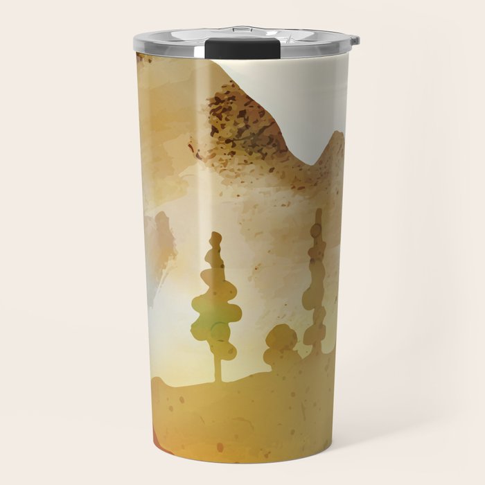 Morning by the mountain stream Travel Mug Gallery Image 1