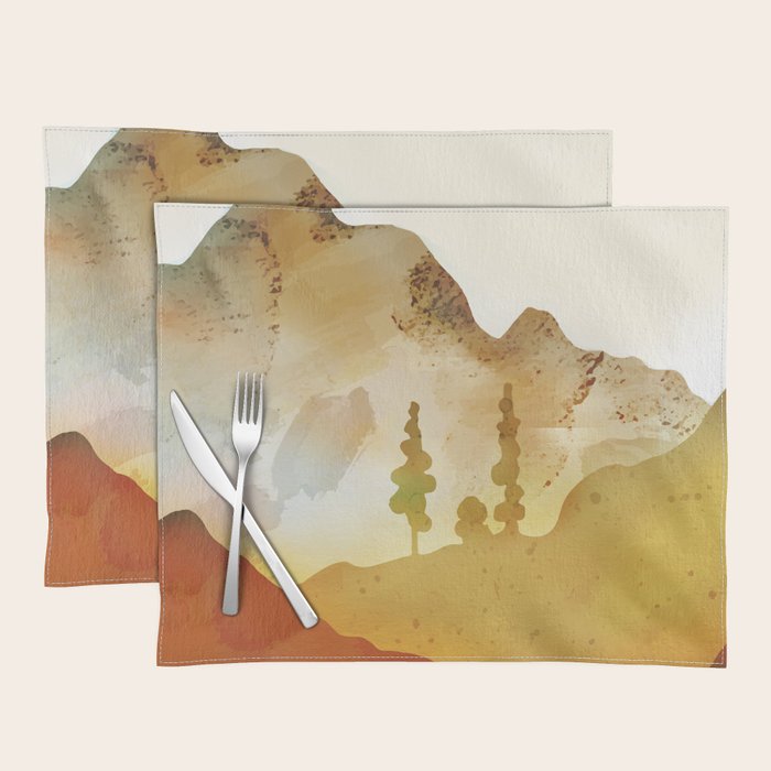 Morning by the mountain stream Placemat Gallery Image 1