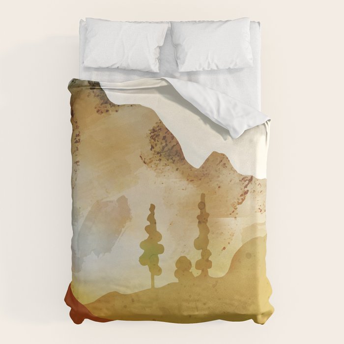 Morning by the mountain stream Duvet Cover Gallery Image 6