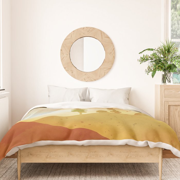 Morning by the mountain stream Duvet Cover Gallery Image 3