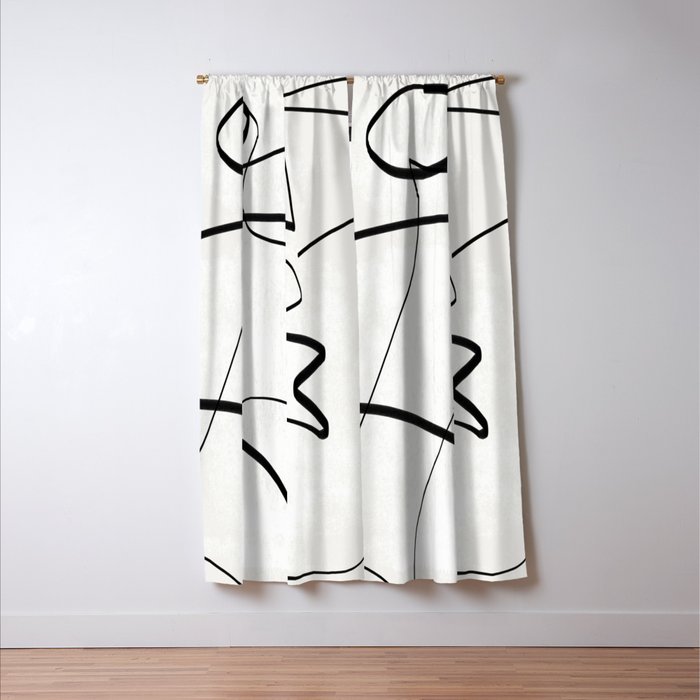 Abstract line art 6 Window Curtain Gallery Image 3