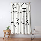 Abstract line art 6 Window Curtain Gallery Image 5