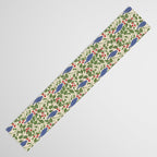 Vintage Blue Birds And Cherries Table Runner Gallery Image 3