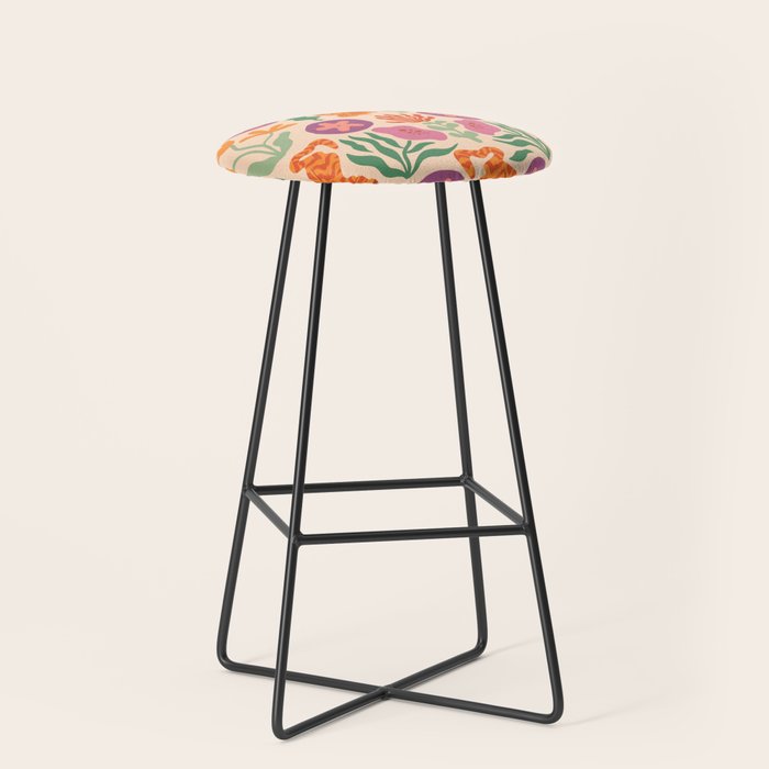 Whimsical and Fierce! // Tiger Pattern Stool Gallery Image 1