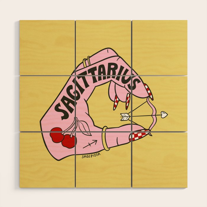 SAGITTARIUS Wood Wall Art Gallery Image 1