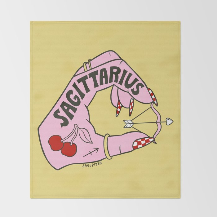 SAGITTARIUS Throw Blanket Gallery Image 2