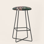Dark Bohemian Tropical Charm Stool Gallery Image 1