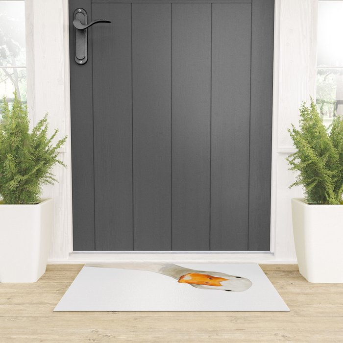 Sneaky White Duck Welcome Mat Gallery Image 3