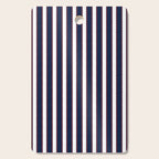 Nautical Navy Blue Red White Rough Stripes Vertical Pattern Cutting Board Gallery Image 1