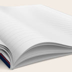 Nautical Navy Blue Red White Rough Stripes Vertical Pattern Notebook Gallery Image 2