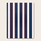 Nautical Navy Blue Red White Rough Stripes Vertical Pattern Notebook Gallery Image 4