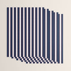 Nautical Navy Blue Red White Rough Stripes Vertical Pattern Wrapping Paper Gallery Image 3