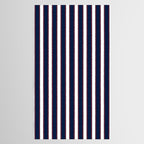 Nautical Navy Blue Red White Rough Stripes Vertical Pattern Tablecloth Gallery Image 2