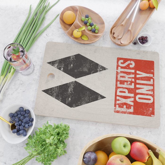 Experts Only Ski Double Black Diamond Cutting Board Gallery Image 2