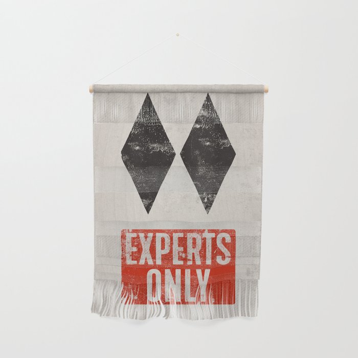 Experts Only Ski Double Black Diamond Wall Hanging Gallery Image 1