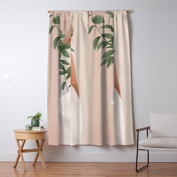 Carrying the Plant Window Curtain Gallery Image 1