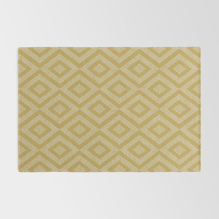 Hand-drawn Rhombus Pattern #1 Rug Gallery Image 2
