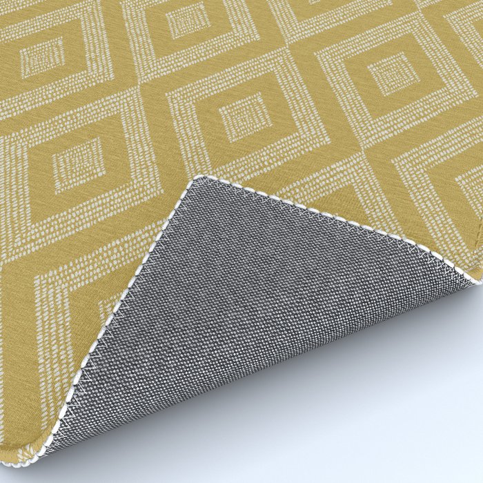 Hand-drawn Rhombus Pattern #1 Rug Gallery Image 4