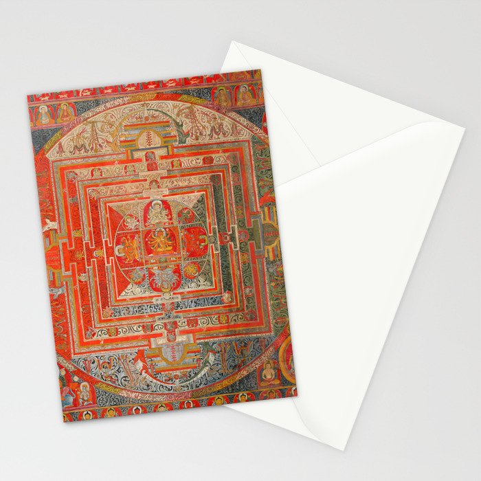 Tibetan Buddhist Mandala Manjuvajra 43 Deities Stationery Card Gallery Image 2