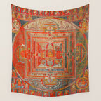 Tibetan Buddhist Mandala Manjuvajra 43 Deities Wall Tapestry Gallery Image 4