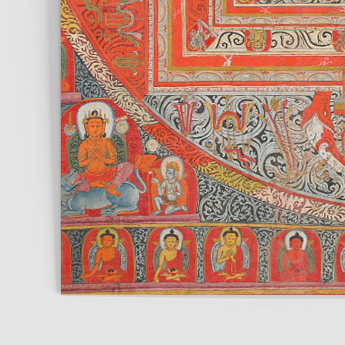 Tibetan Buddhist Mandala Manjuvajra 43 Deities Poster Gallery Image 3