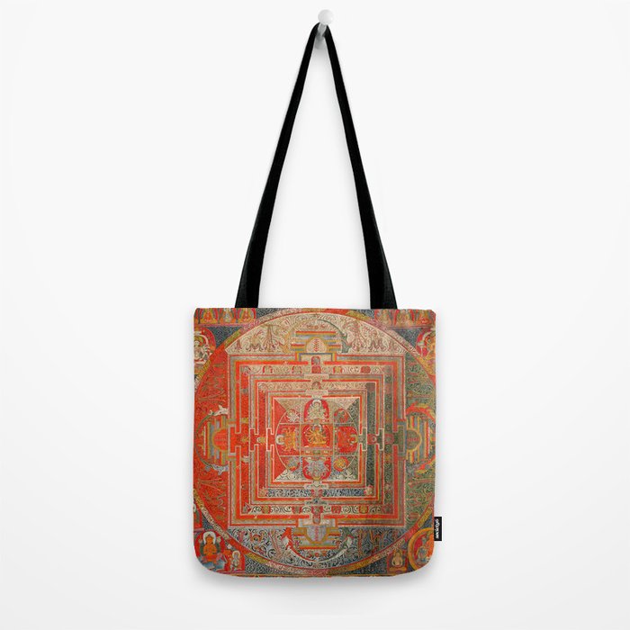 Tibetan Buddhist Mandala Manjuvajra 43 Deities Tote Bag Gallery Image 2
