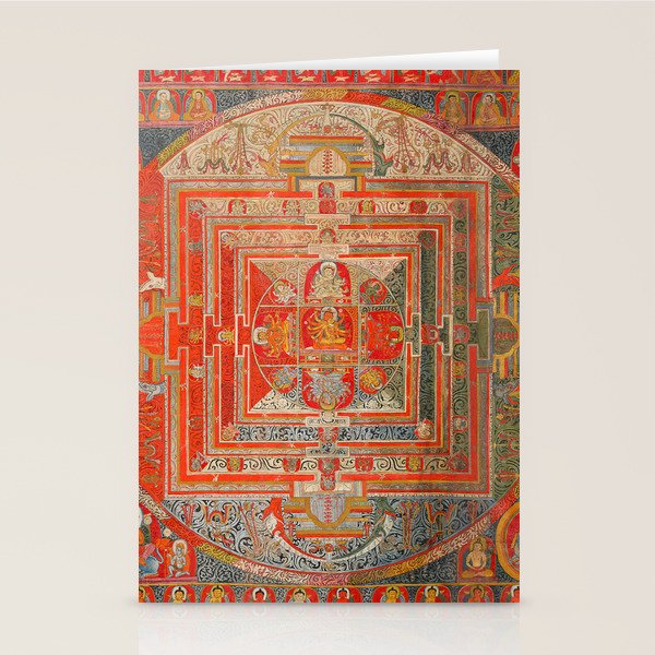 Tibetan Buddhist Mandala Manjuvajra 43 Deities Stationery Card Gallery Image 2