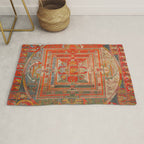 Tibetan Buddhist Mandala Manjuvajra 43 Deities Rug Gallery Image 1