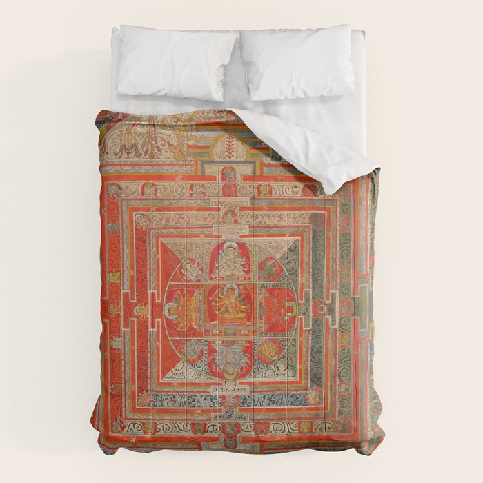 Tibetan Buddhist Mandala Manjuvajra 43 Deities Comforter Gallery Image 6