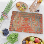Tibetan Buddhist Mandala Manjuvajra 43 Deities Cutting Board Gallery Image 2