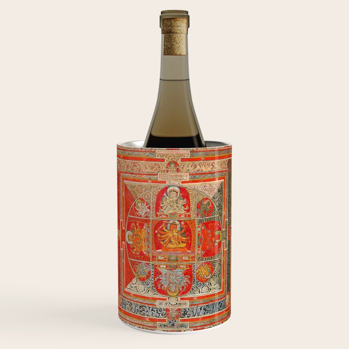 Tibetan Buddhist Mandala Manjuvajra 43 Deities Wine Chiller Gallery Image 1