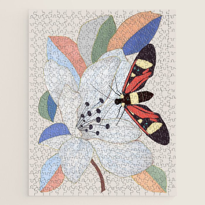 Magnolia flower and insect Jigsaw Puzzle Gallery Image 1