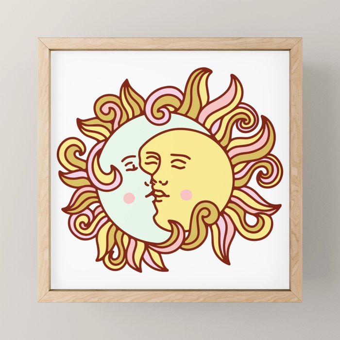 Sun and Moon Mini Art Print Gallery Image 1