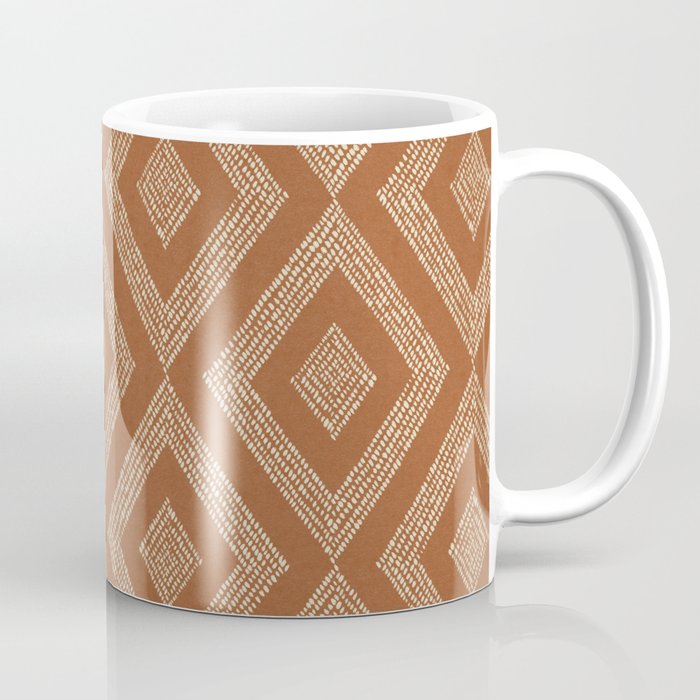 Hand-drawn Rhombus Pattern #2 Coffee Mug Gallery Image 1