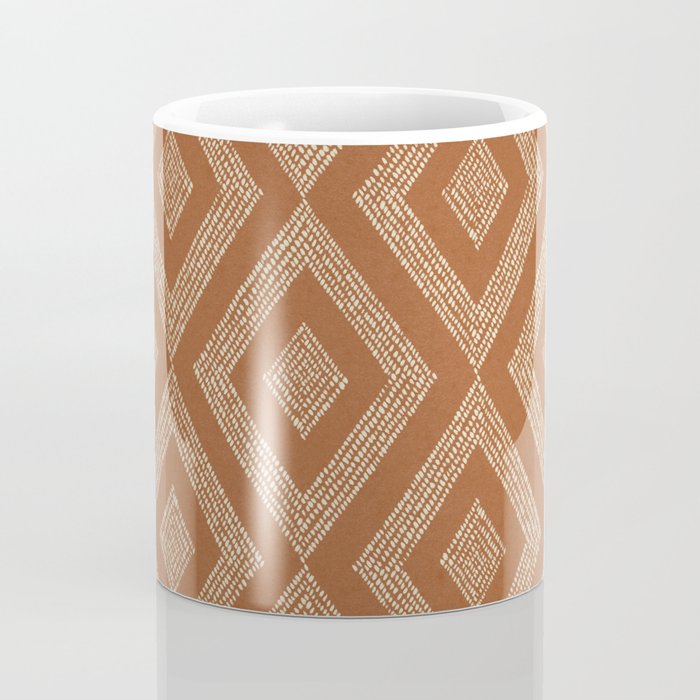 Hand-drawn Rhombus Pattern #2 Coffee Mug Gallery Image 4