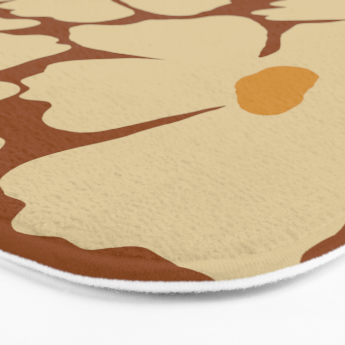 Retro fun floral  Bath Mat Gallery Image 3
