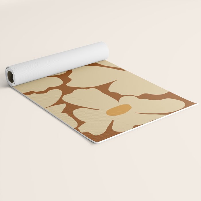 Retro fun floral  Yoga Mat Gallery Image 2