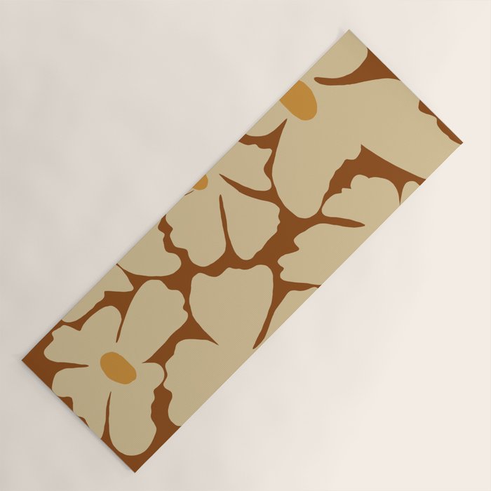Retro fun floral  Yoga Mat Gallery Image 1